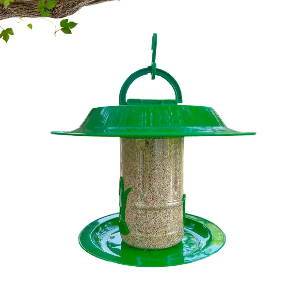 Small Bird Feeder With Hut (Pack Of 2)