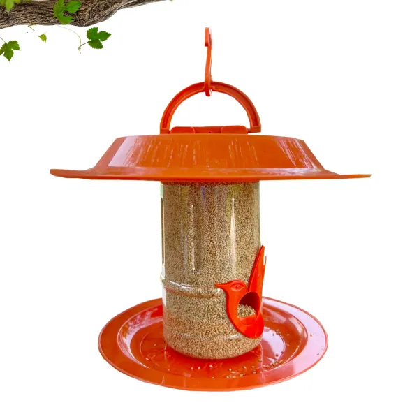 Small Bird Feeder With Hut (Pack Of 2)