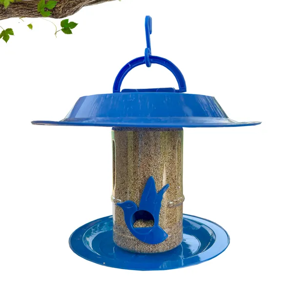 Small Bird Feeder With Hut (Pack Of 2)